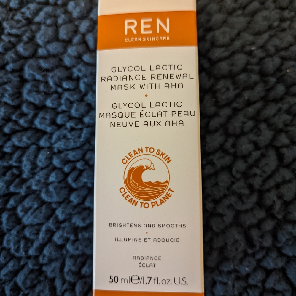 REN Glycol Lactic Radiance Renewal Mask with AHA - 1.7 oz